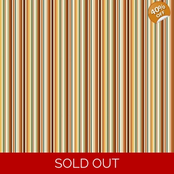 Makower - Hello Autumn - Cinnamon Stripe